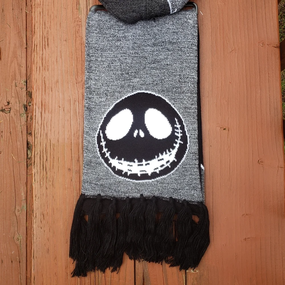 NWT Disney The Nightmare Before Christmas JACK Hat and Scarf Set
